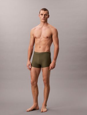 grey swim trunks - ck black knit for men calvin klein