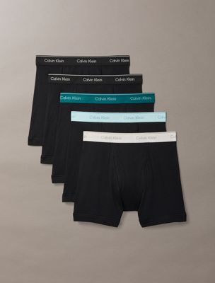 multi 5 pack boxer briefs - cotton classics for men calvin klein