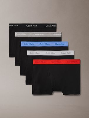  gr htr 5 pack trunks - 100% cotton for men calvin klein