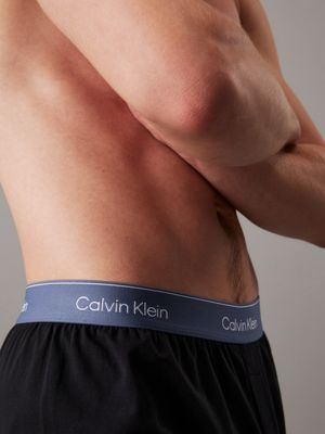 b- vint ind 3 pack slim fit boxers - icon cotton stretch for men calvin klein