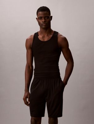 black 5er-pack tanktops - cotton classics für herren - calvin klein