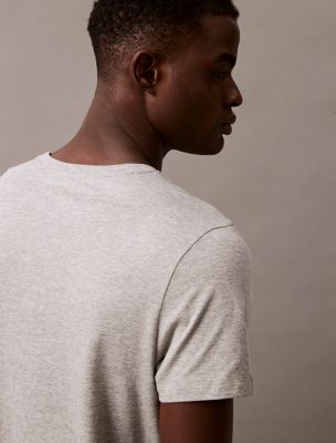 white zestaw 3 sztuk t-shirtów - 100% cotton dla mężczyźni - calvin klein