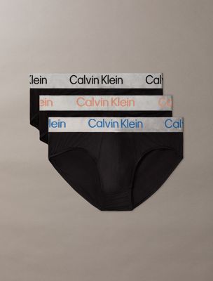 slip in confezione da 3 - refined microfibre stretch brushed multi da uomini calvin klein