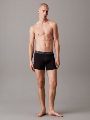 black/black/black 3 pack boxer briefs - micro stretch for men calvin klein