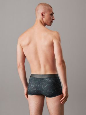 smoked leopard_turbulence low rise trunks - micro stretch for men calvin klein