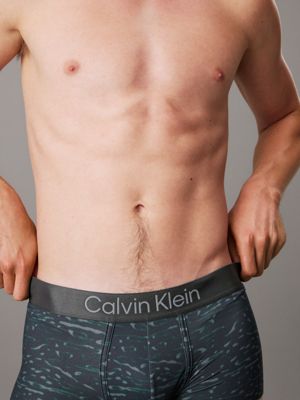 smoked leopard_turbulence low rise trunks - micro stretch for men calvin klein