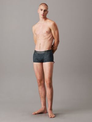 smoked leopard_turbulence low rise trunks - micro stretch for men calvin klein