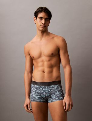 downpour print_speakeasy low rise trunks - micro stretch for men calvin klein