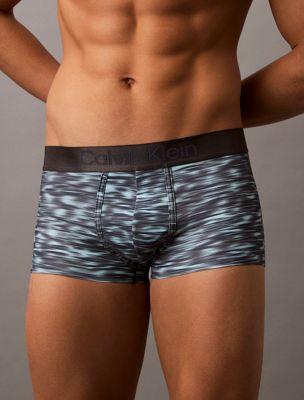 downpour print_speakeasy low rise trunks - micro stretch for men calvin klein