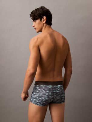 downpour print_speakeasy low rise trunks - micro stretch for men calvin klein