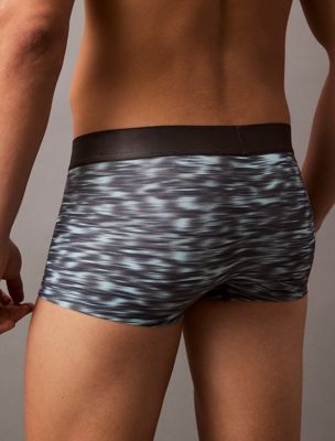 downpour print_speakeasy low rise trunks - micro stretch for men calvin klein