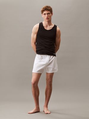 lot de 3 débardeurs d'intérieur black / white / grey heather pour hommes calvin klein