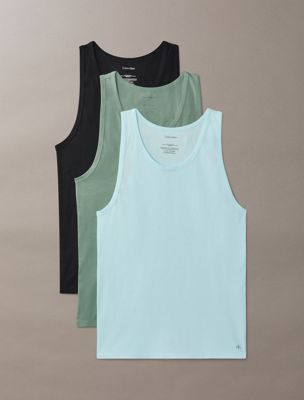 pack de 3 camisetas de tirantes - cotton stretch blend multi de hombres calvin klein