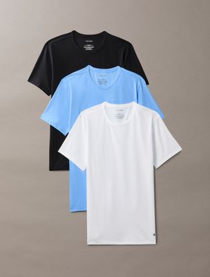 pack de 3 camisetas slim - cotton stretch blend multi de hombres calvin klein