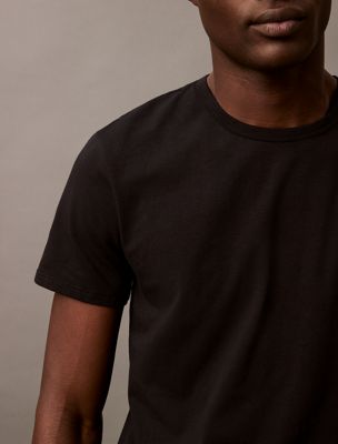 black 3 pack lounge t-shirts for men calvin klein