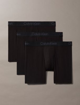 black 3 pack boxer briefs - ultra soft modal for men calvin klein