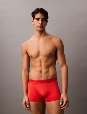 molten low rise trunks - microfibre tech for men calvin klein