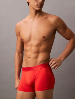 molten low rise trunks - microfibre tech for men calvin klein