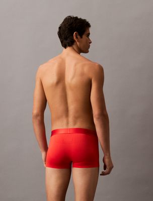 molten low rise trunks - microfibre tech for men calvin klein