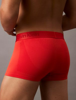 molten low rise trunks - microfibre tech for men calvin klein