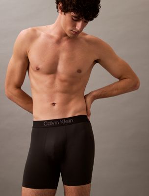 black boxer briefs - microfibre tech for men calvin klein