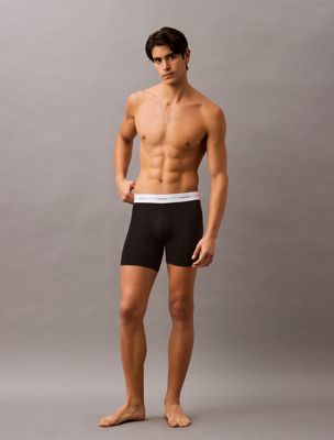 black 3 pack boxer briefs - cotton modal for men calvin klein