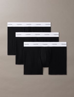  black 3 pack boxer briefs - cotton modal for men calvin klein