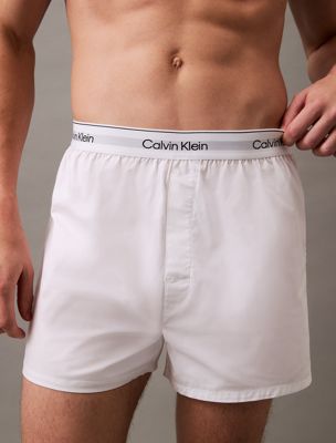 glacier 3 pack slim fit boxers - icon cotton stretch for men calvin klein