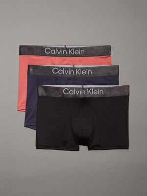  antique pink 3 pack trunks - micro stretch for men calvin klein