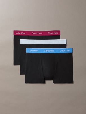 multi 3-pack korte boxers - icon cotton stretch voor heren - calvin klein