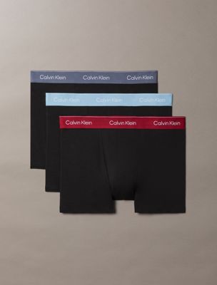 boxer aderenti taglio rilassato in confezione da 3 - icon cotton stretch multi da uomini calvin klein