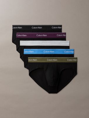 multi 5-pack slips - icon cotton stretch voor heren - calvin klein