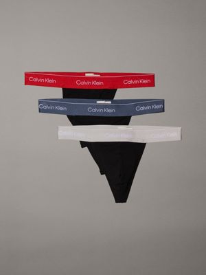 b- vint ind 3 pack thongs - icon cotton stretch for men calvin klein