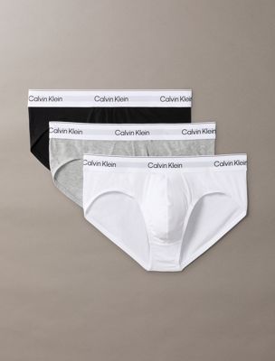  black 3 pack briefs - icon cotton stretch for men calvin klein