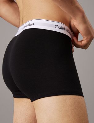 grey heather 3 pack trunks - icon cotton stretch for men calvin klein