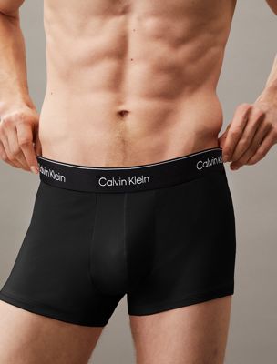 black w dtm wb 3 pack trunks - icon cotton stretch for men calvin klein