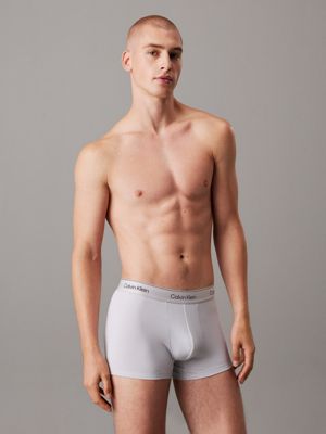 vntge indg 3 pack trunks - icon cotton stretch for men calvin klein