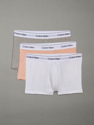  melon frenzy 3 pack trunks - icon cotton stretch for men calvin klein