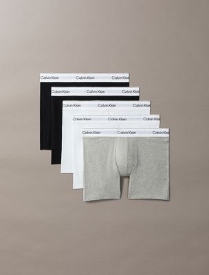 multi 5 pack boxer briefs - icon cotton stretch for men calvin klein