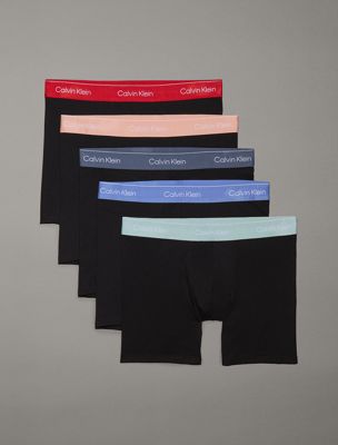 b- v in 5 pack boxer briefs - icon cotton stretch for men calvin klein