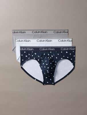 multi 3 pack hip briefs - microfibre stretch for men calvin klein