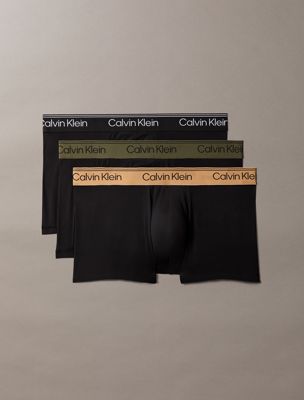multi 3er-pack low-rise trunks - micro stretch für herren - calvin klein