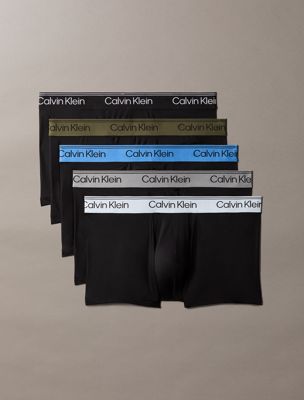 multi 5-pack lage taille boxers - microfibre stretch voor heren - calvin klein