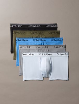 multi 5-pack lage taille boxers - microfibre stretch voor heren - calvin klein