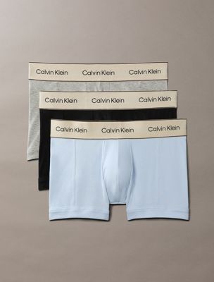 multi 3 pack trunks - heritage cotton stretch for men calvin klein