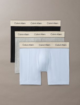 multi 3 pack boxer briefs - heritage cotton stretch for men calvin klein