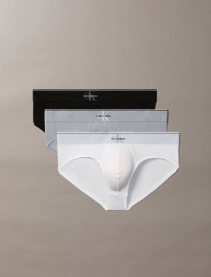 multi 3 pack briefs - graphic monogram cotton stretch for men calvin klein