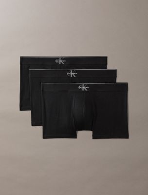 lot de 3 boxers - graphic monogram cotton stretch multi pour hommes calvin klein