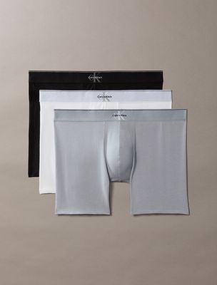 multi boxer briefs - graphic monogram cotton stretch for men calvin klein