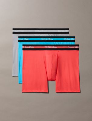 pack de 3 bóxers sueltos largos - icon tech sport multi de hombres calvin klein